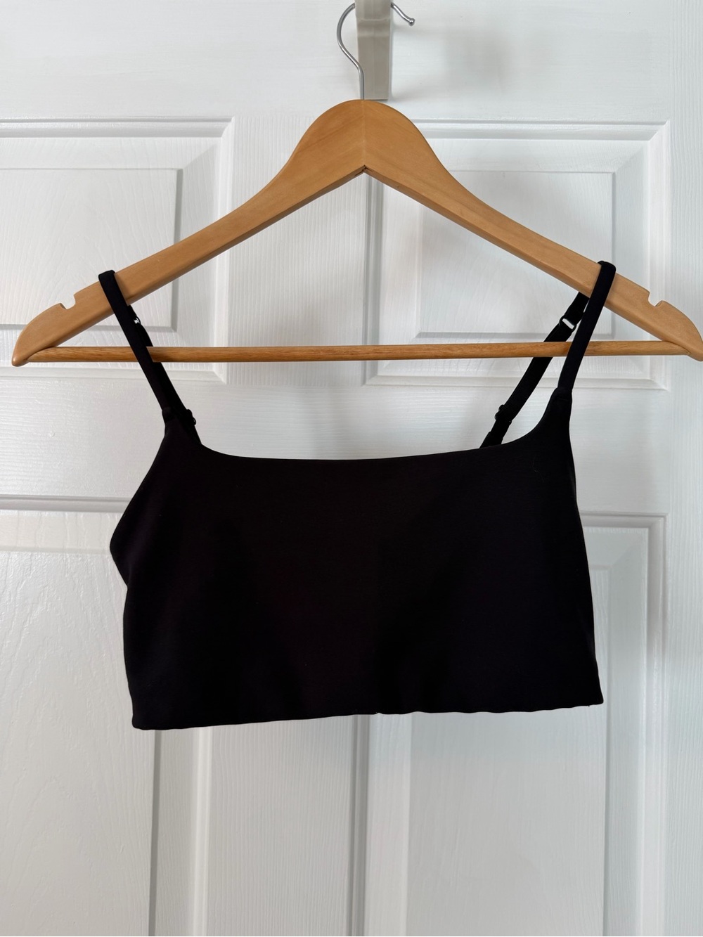Old Navy Black Crop Cami with Adjustable Spaghetti Straps